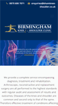 Mobile Screenshot of bhamknee-shoulder.co.uk
